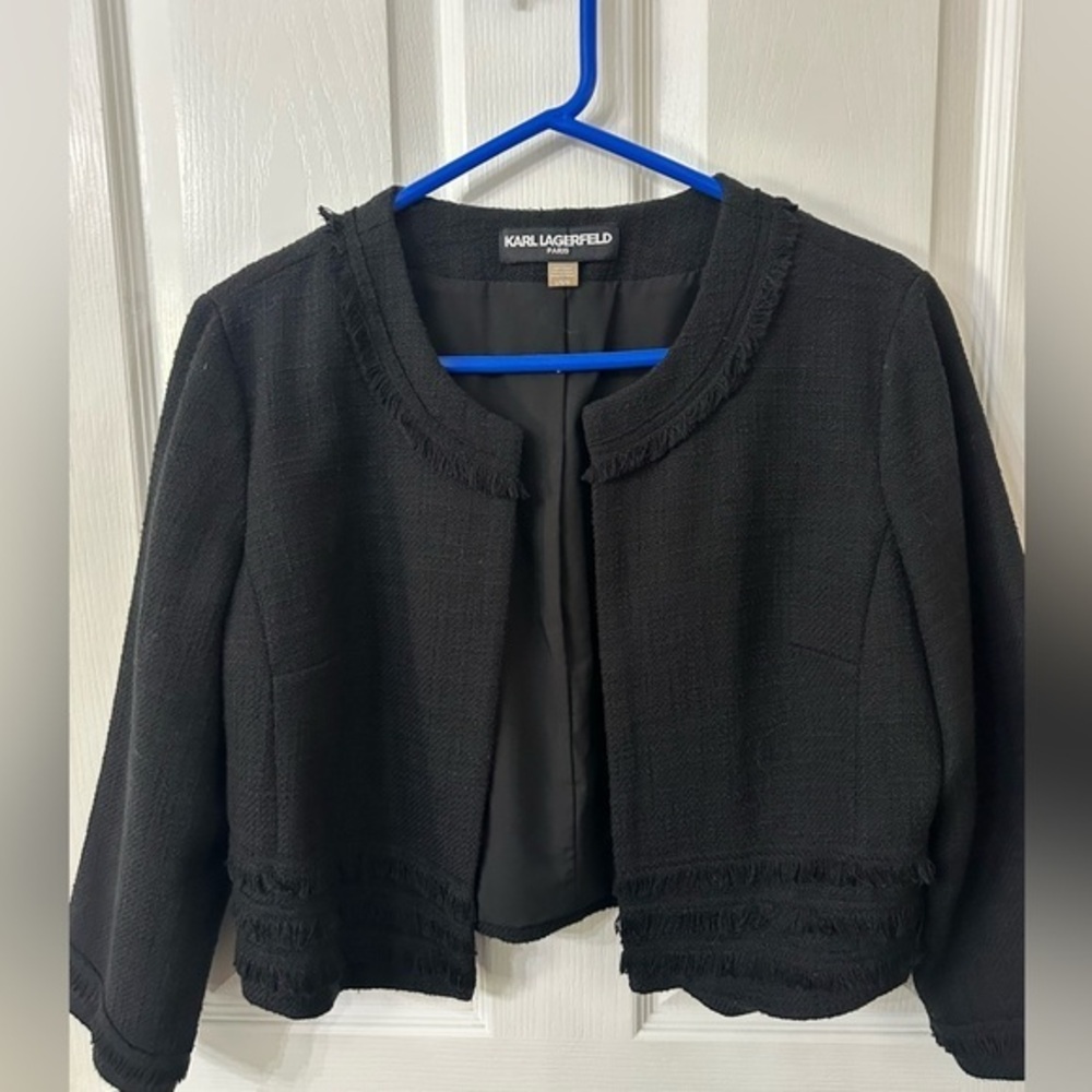 Karl Lagerfeld Black Jacket, L